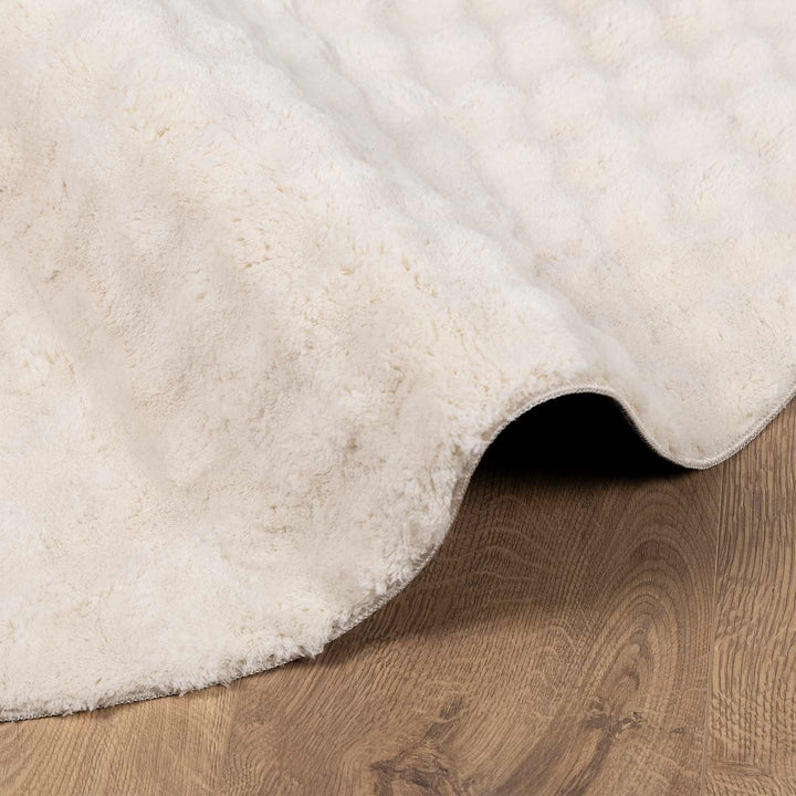 Områdetæpper Rund SIROLO Beige Ø 120 CM Polyester