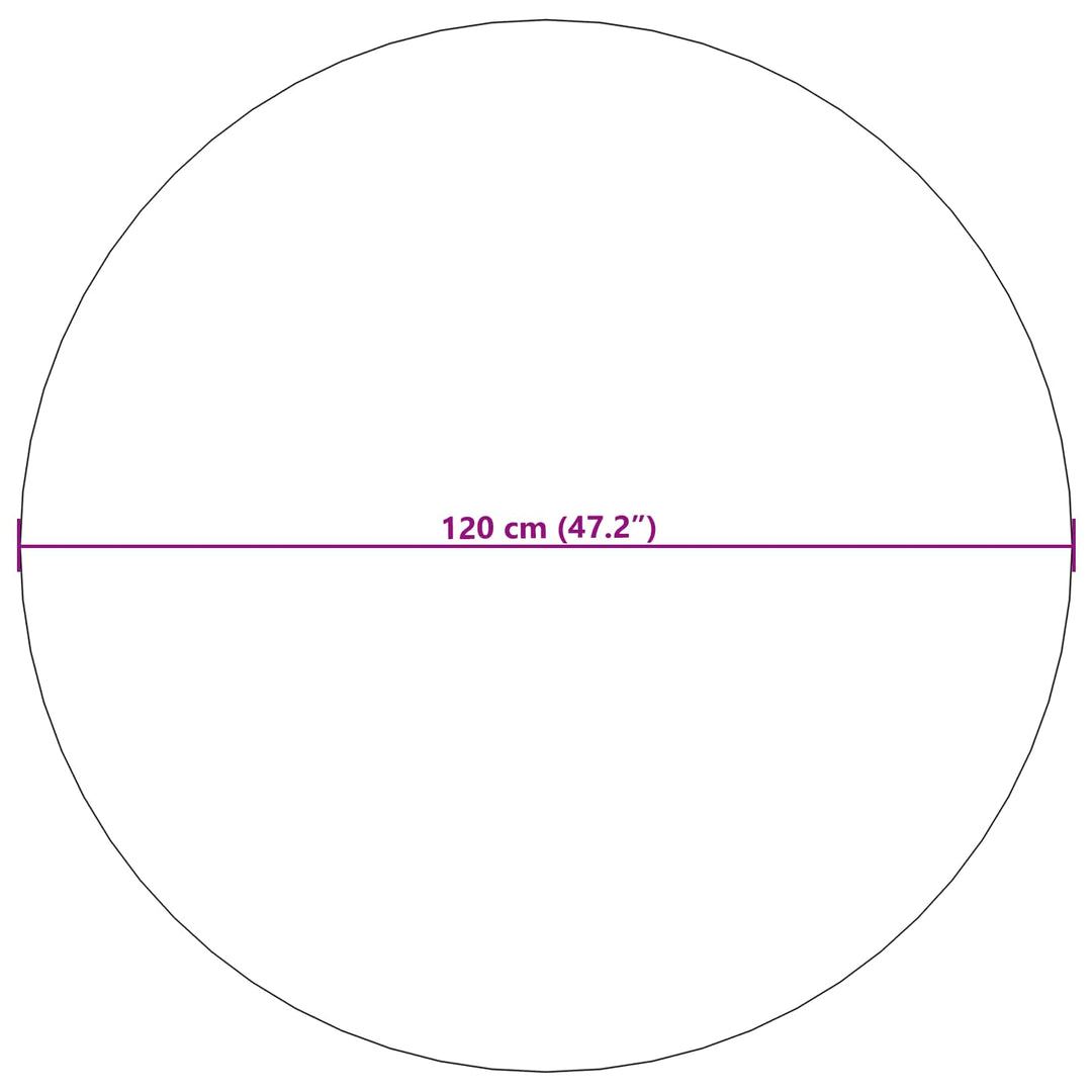 Områdetæpper Rund SIROLO Beige Ø 120 CM Polyester