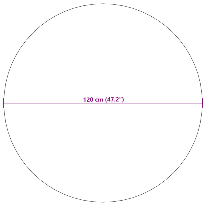 Områdetæpper Rund SIROLO Beige Ø 120 CM Polyester