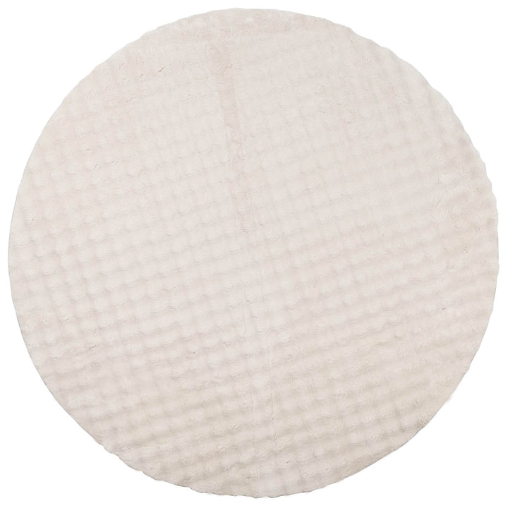 Områdetæpper Rund SIROLO Beige Ø 120 CM Polyester