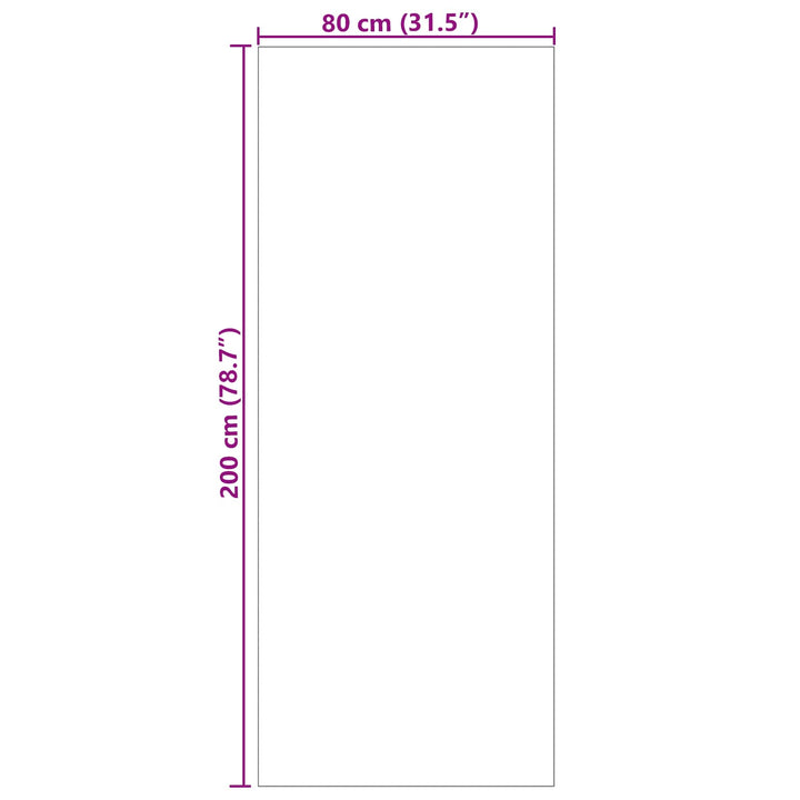 Områdetæpper Rektangulær SIROLO Sandfarvet 200 x 80 cm