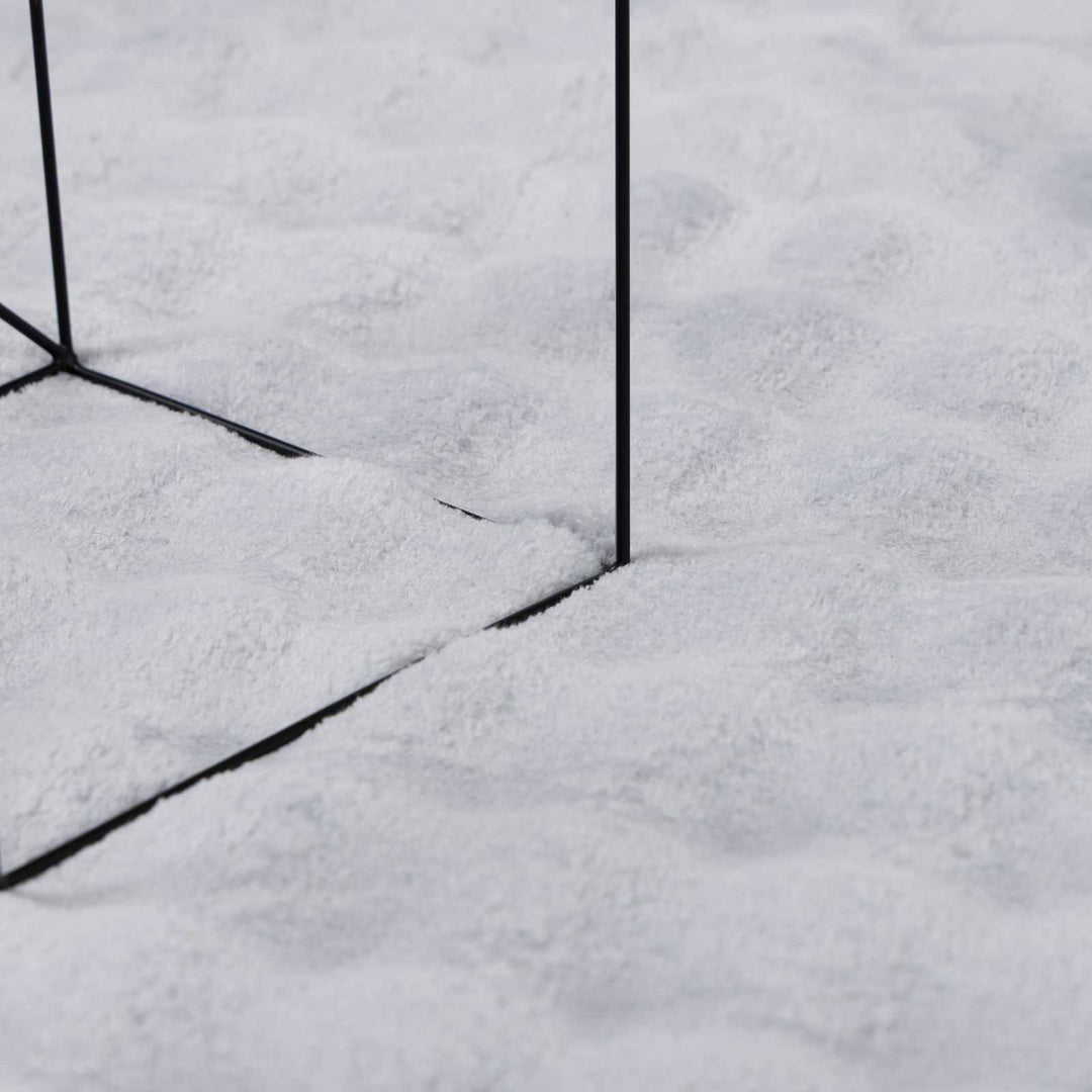 Områdetæpper Firkantet SIROLO Grå 200 x 200 cm Polyester