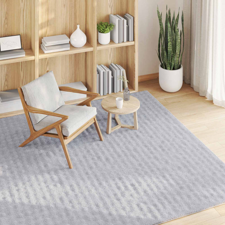Områdetæpper Firkantet SIROLO Grå 200 x 200 cm Polyester