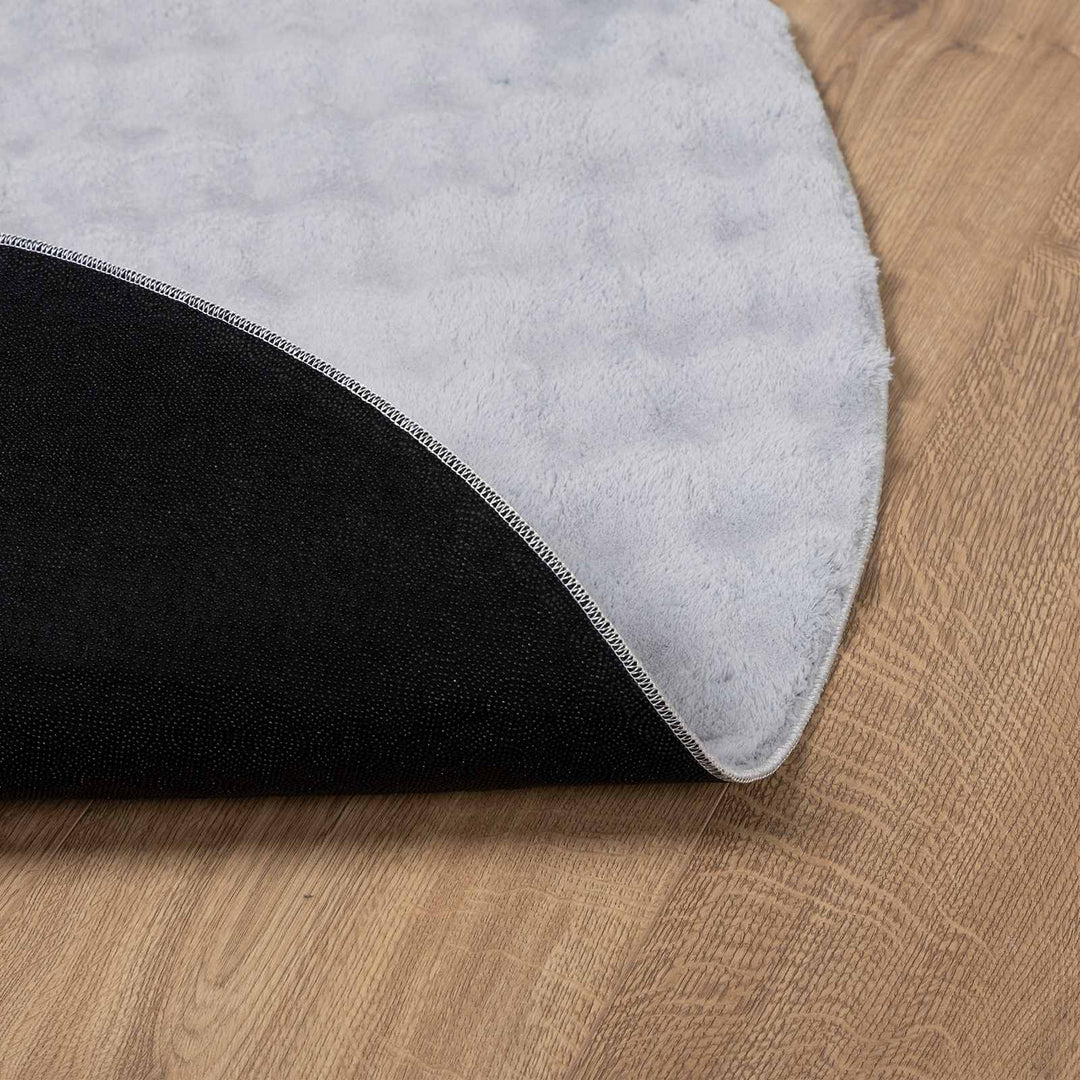 Områdetæpper Rund SIROLO Grå Ø 160 CM Polyester