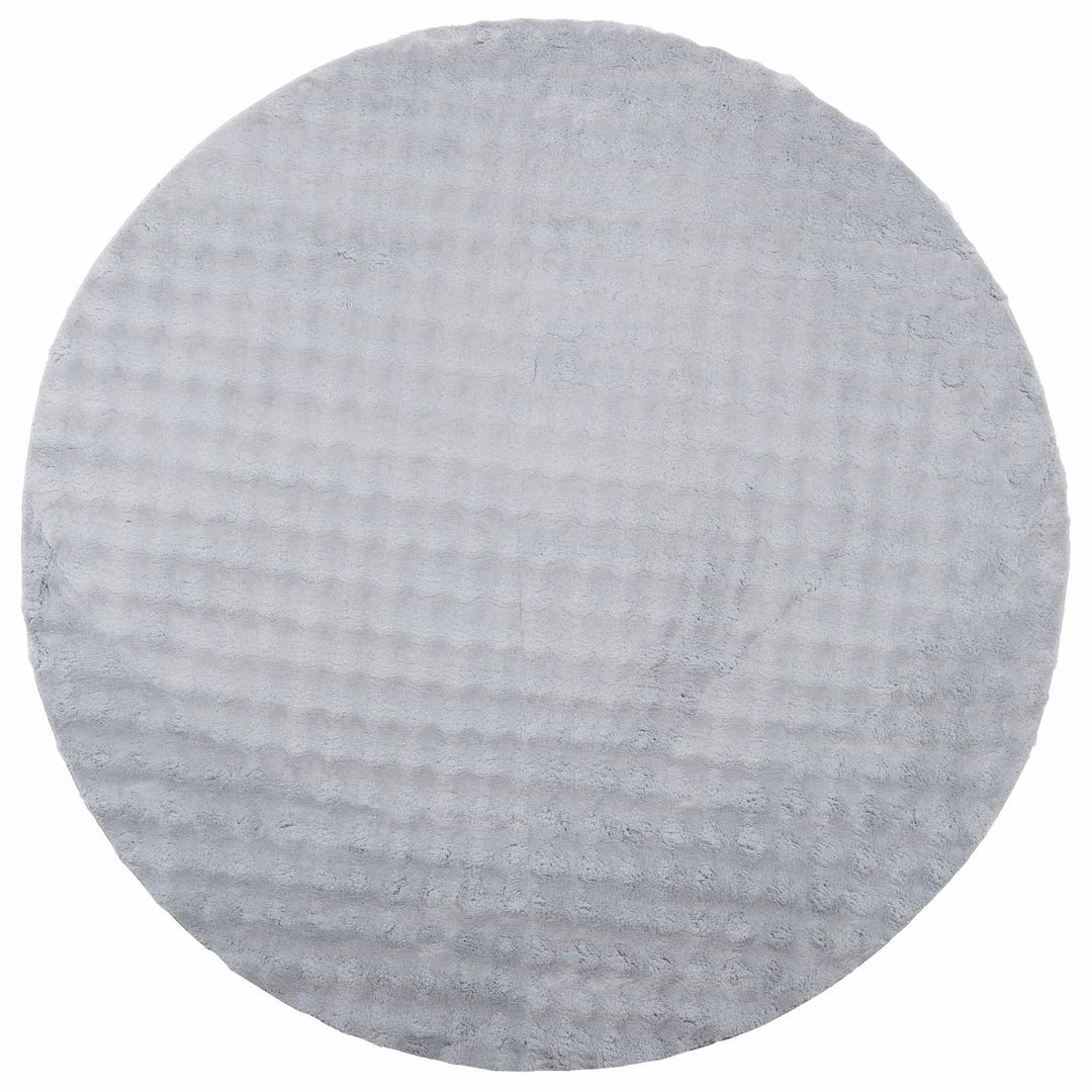 Områdetæpper Rund SIROLO Grå Ø 160 CM Polyester