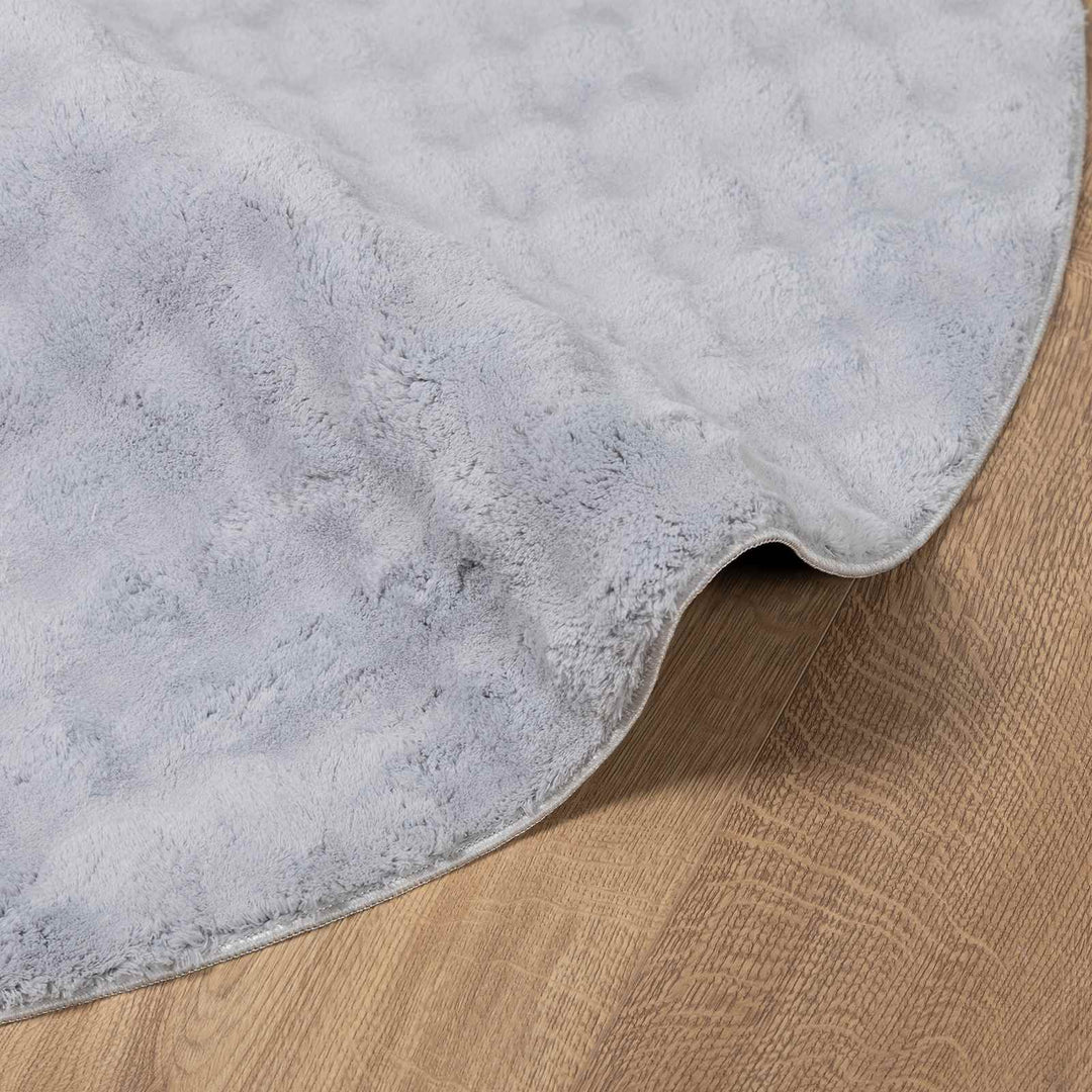 Områdetæpper Rund SIROLO Grå Ø 200 CM Polyester