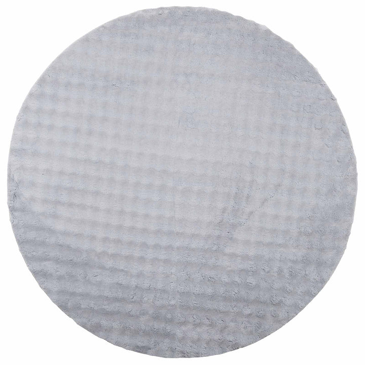 Områdetæpper Rund SIROLO Grå Ø 200 CM Polyester
