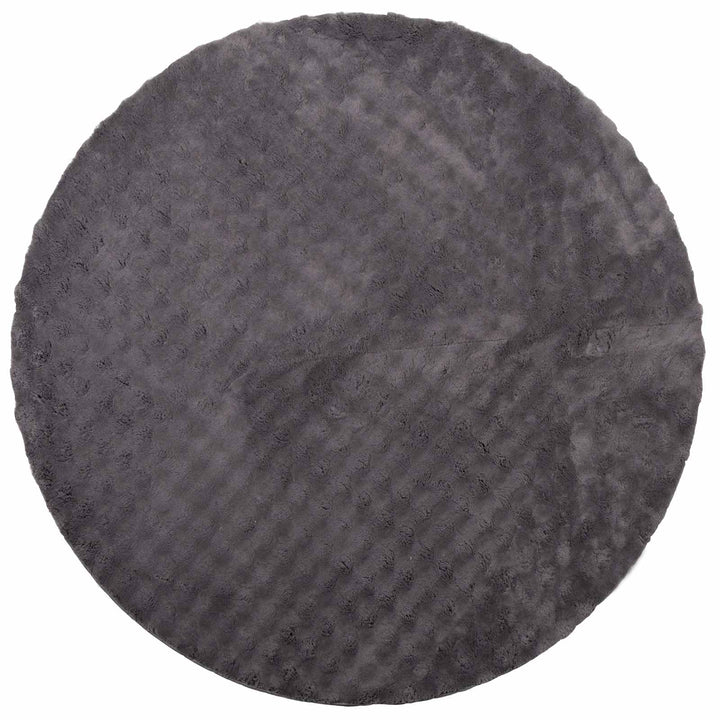 Områdetæpper Rund SIROLO Antracit Ø 120 CM Polyester