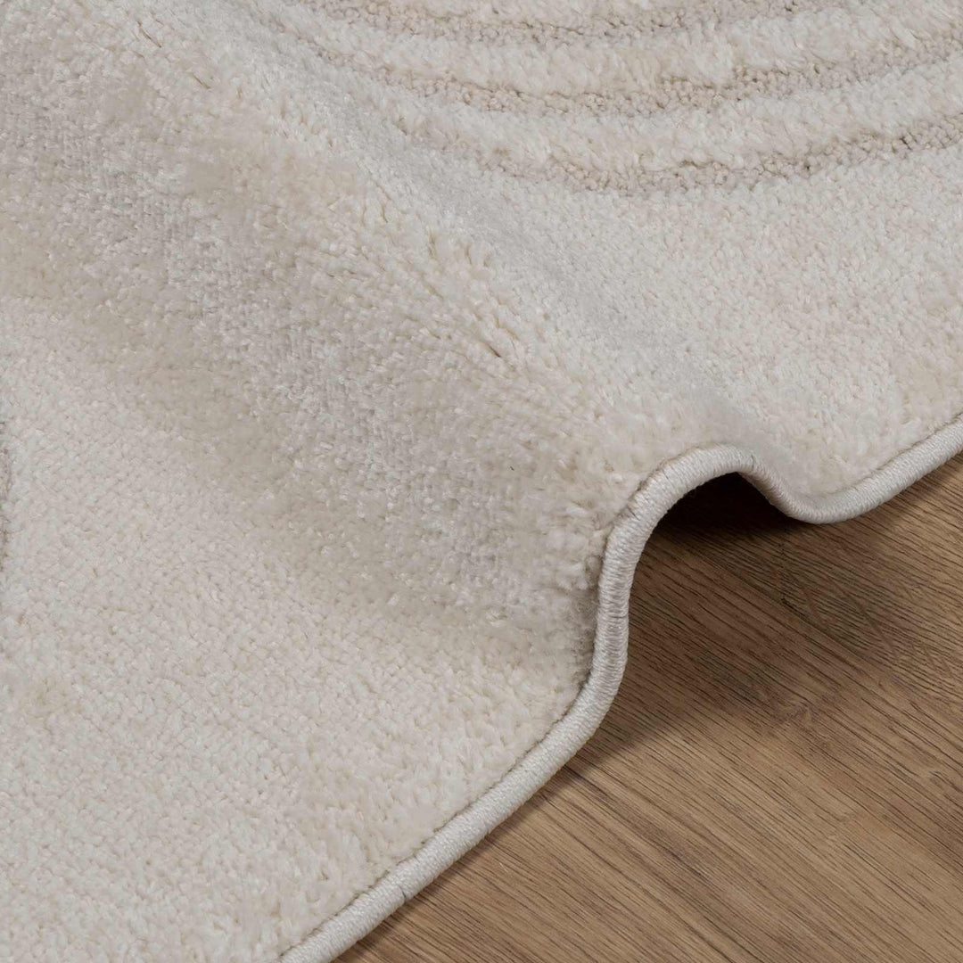 Områdetæpper Rektangulær GALATI Creme 200 x 80 cm Polyester