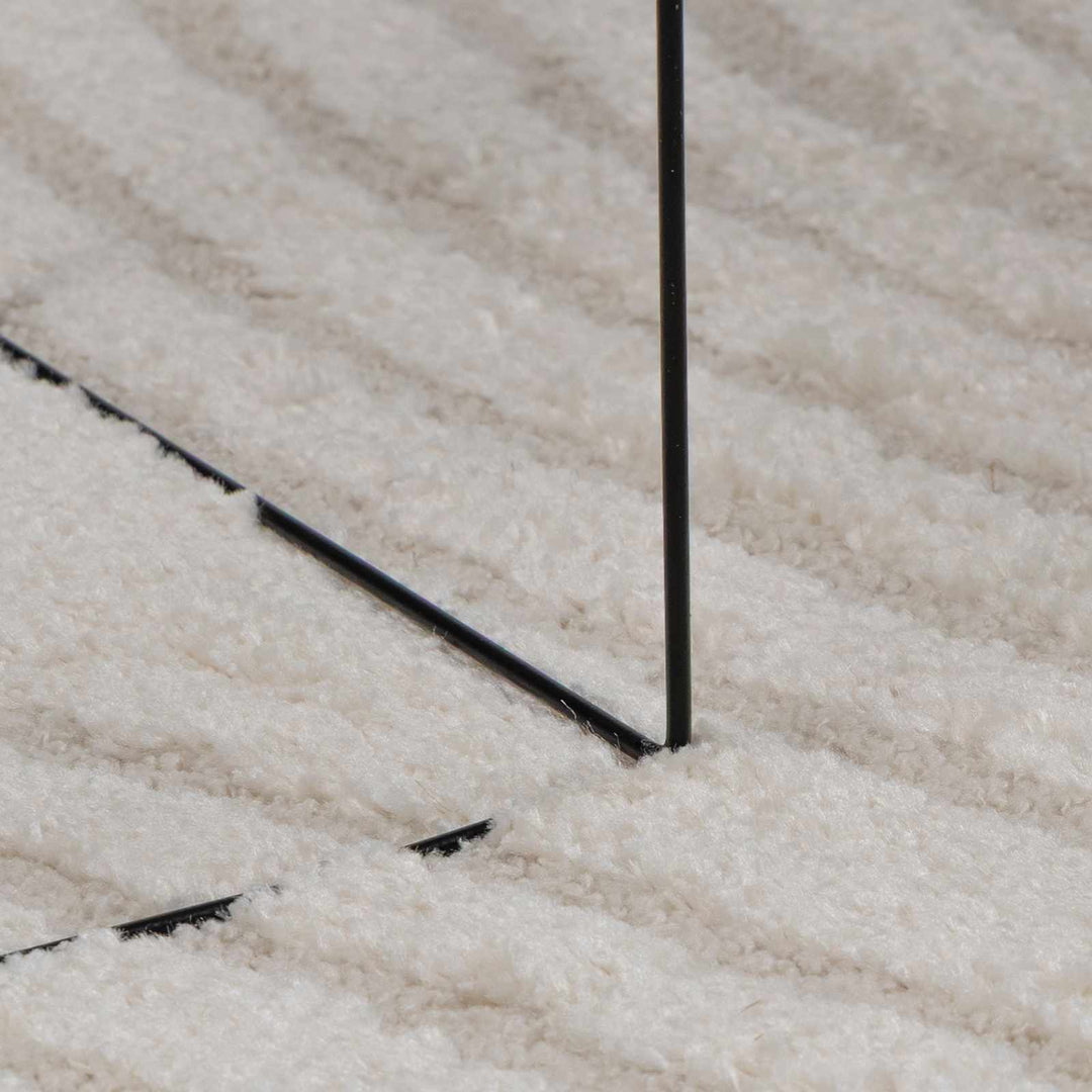 Områdetæpper Rektangulær GALATI Creme 200 x 80 cm Polyester