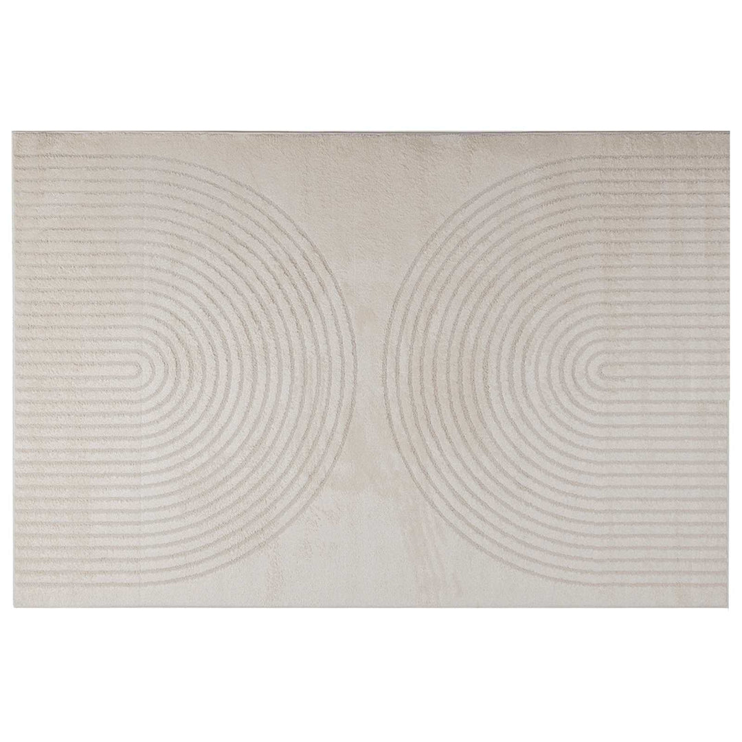 Indendørs tæppe GALATI Cremefarvet 170 x 120 cm Polyester