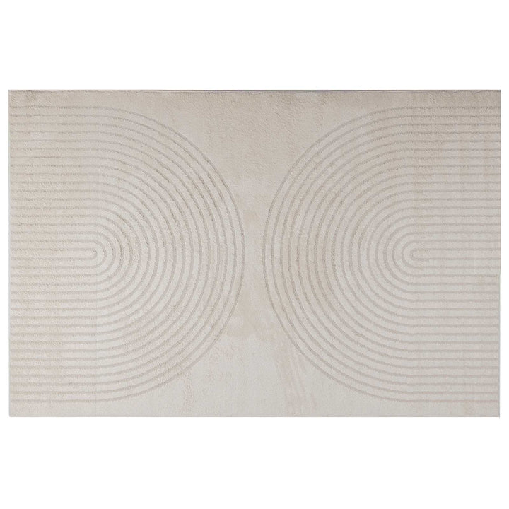 Områdetæpper Rektangulær GALATI Creme 200 x 140 cm Polyester