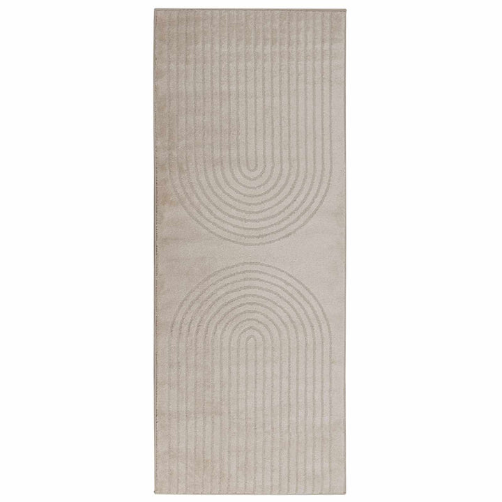 Områdetæpper Rektangulær GALATI Beige 200 x 80 cm Polyester