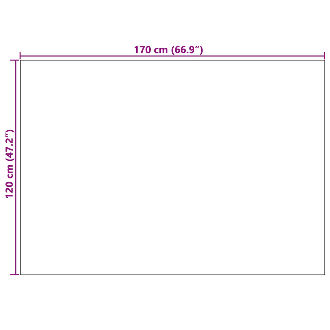 Områdetæpper Rektangulær GALATI Beige 170 x 120 cm Polyester