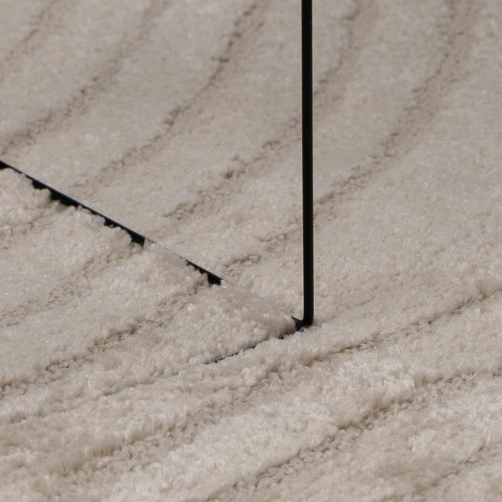 Indendørs tæppe GALATI Beige 200 x 200 cm Polyester