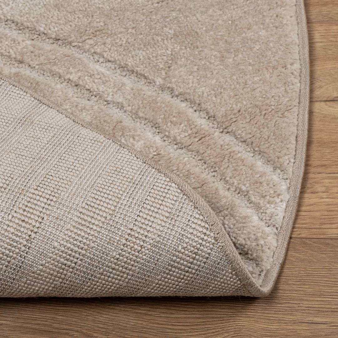 Indendørs tæppe GALATI Beige Ø 200 CM Polyester
