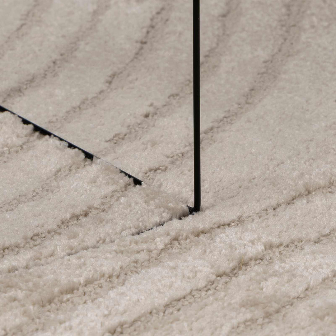 Indendørs tæppe GALATI Beige Ø 200 CM Polyester