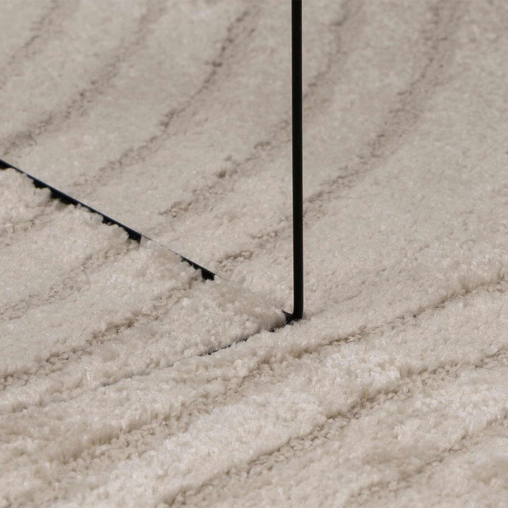 Indendørs tæppe GALATI Beige Ø 200 CM Polyester