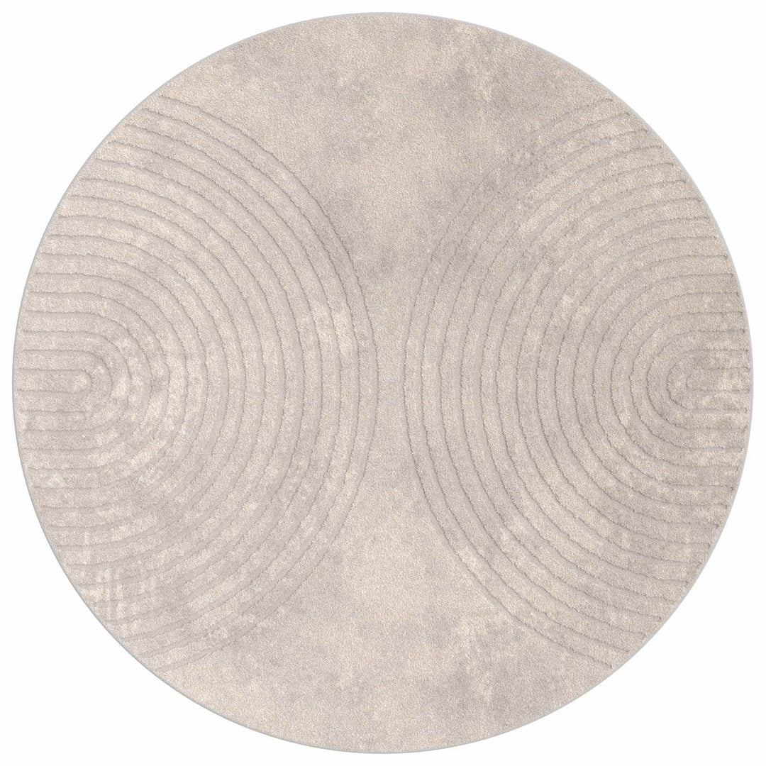 Indendørs tæppe GALATI Beige Ø 200 CM Polyester