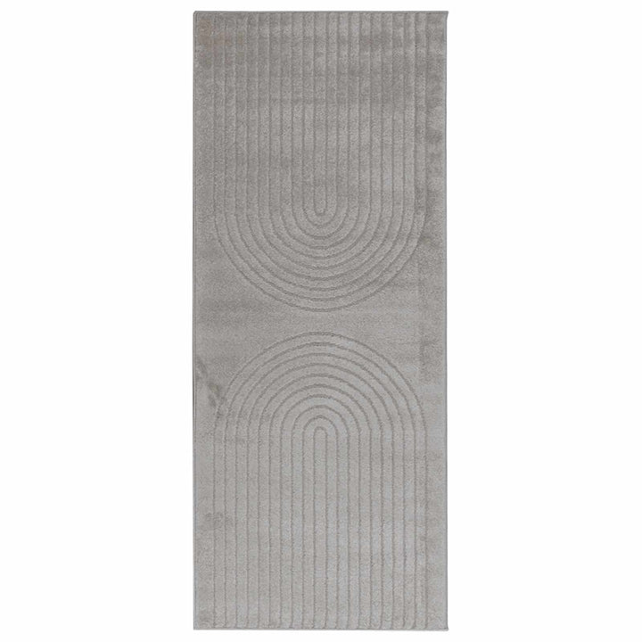 Områdetæpper Rektangulær GALATI Grå 200 x 80 cm Polyester