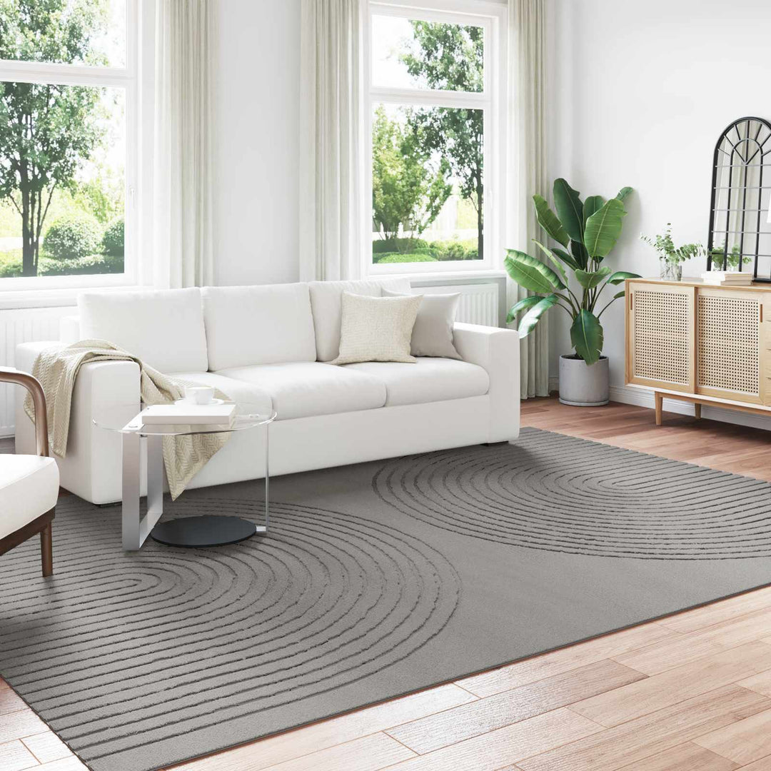 Indendørs tæppe GALATI Grå 280 x 200 cm Polyester