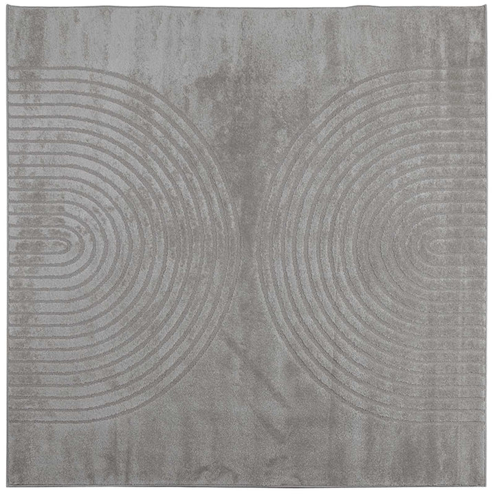 Områdetæpper Firkantet GALATI Grå 200 x 200 cm Polyester