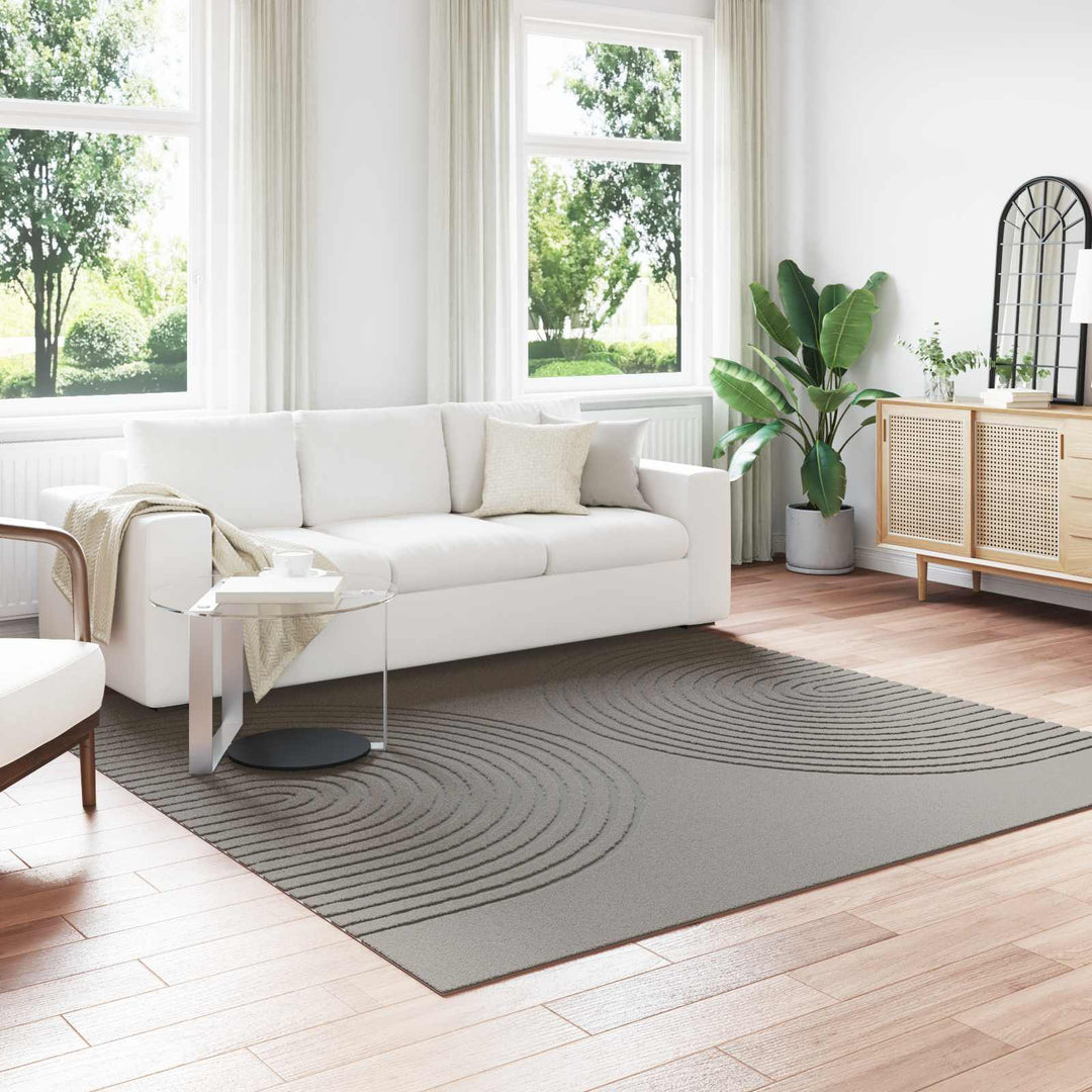 Indendørs tæppe GALATI Grå 240 x 240 cm Polyester