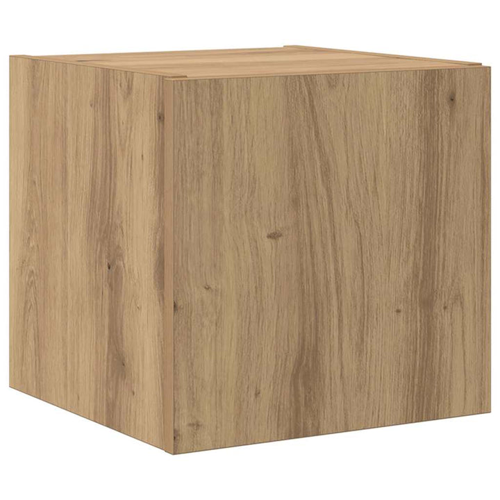 TV vægskab med LED Artisan eg 30,5 x 35 x 30 cm Konstrueret træ