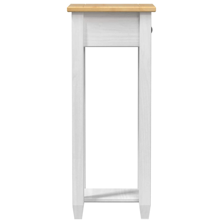 Planteholder Hvid 30 x 30 x 73 cm Massiv fyrretræ