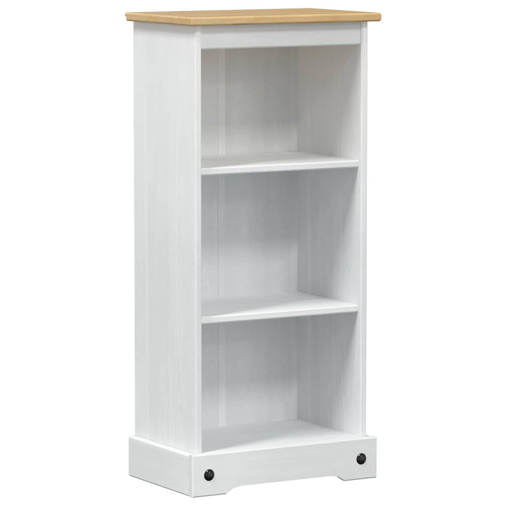 Bogreol Hvid 46 x 29 x 100 cm Massiv fyrretræ