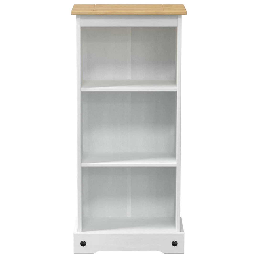 Bogreol Hvid 46 x 29 x 100 cm Massiv fyrretræ