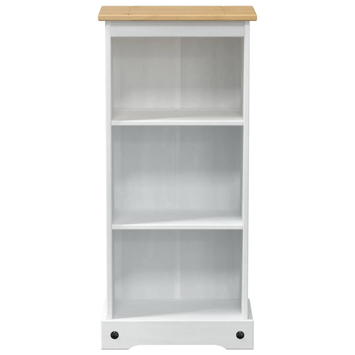 Bogreol Hvid 46 x 29 x 100 cm Massiv fyrretræ