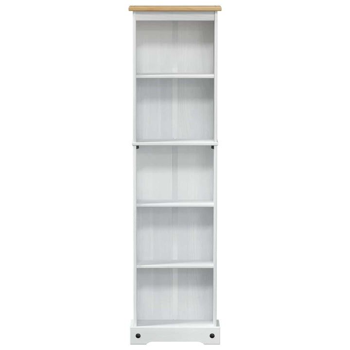 Bogreol Hvid 46 x 20 x 170 cm Massiv fyrretræ