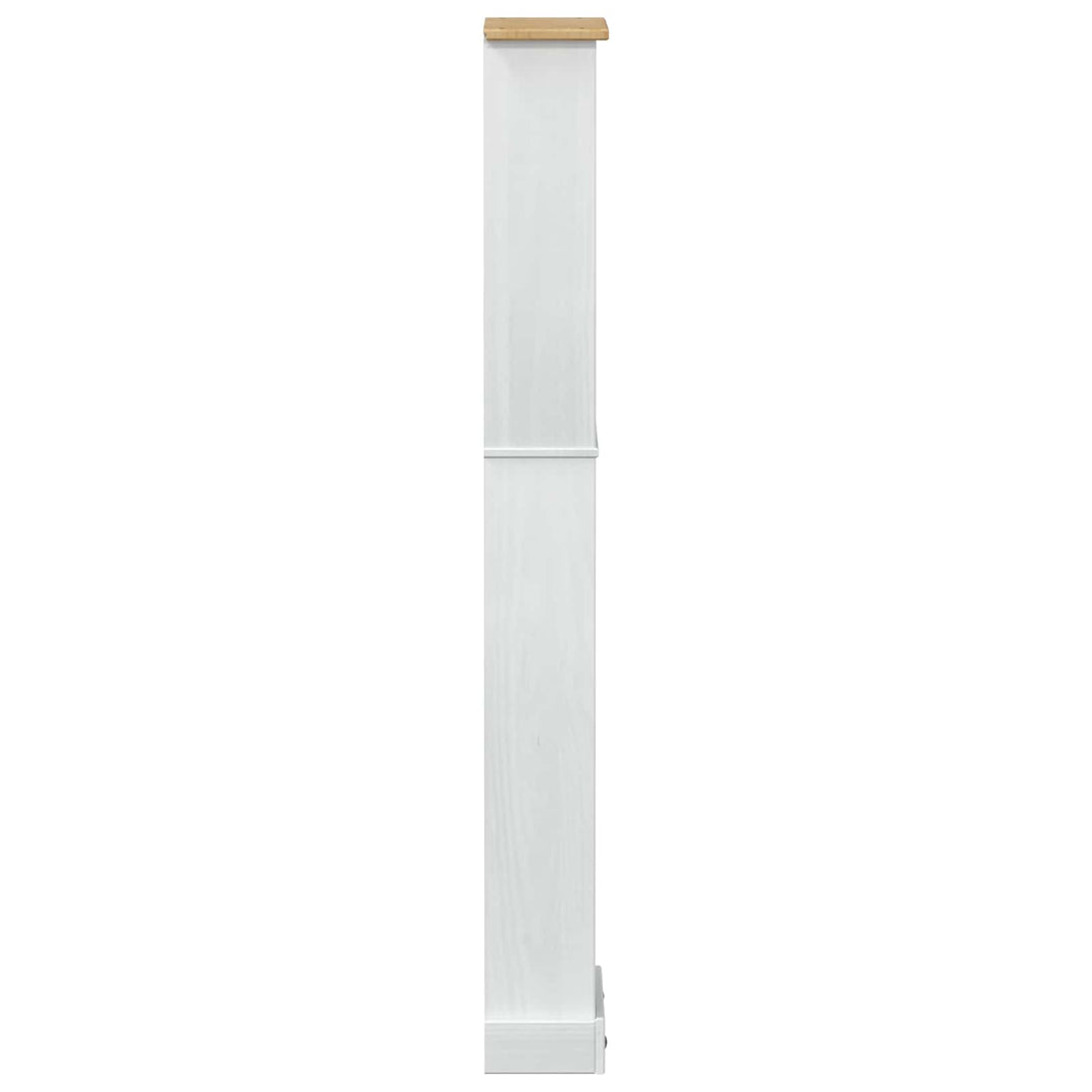 Bogreol Hvid 46 x 20 x 170 cm Massiv fyrretræ