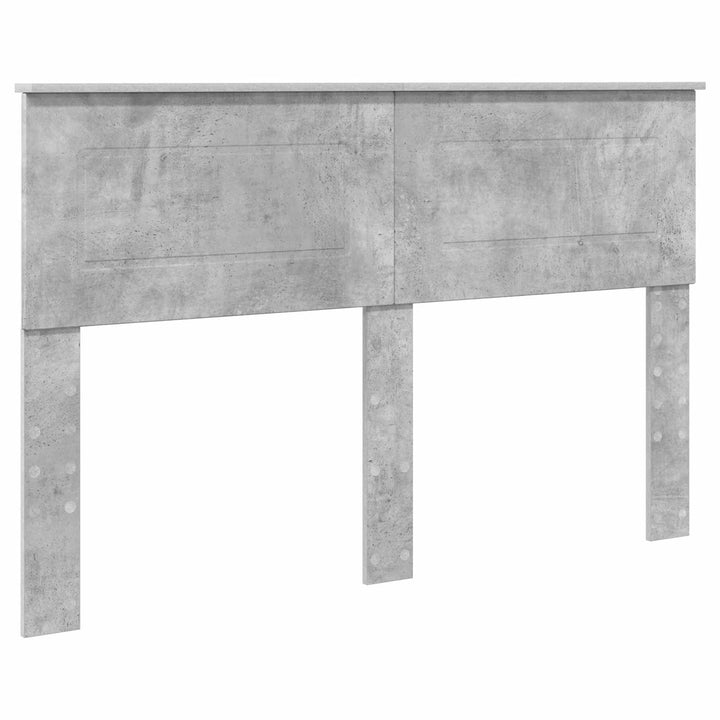 Sengestel med hovedgærde Beton 160 x 200 cm Konstrueret træ