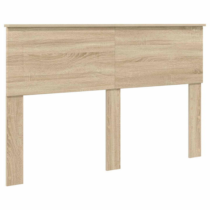 Sengestel med hovedgærde Røget eg 150 x 200 cm Konstrueret træ