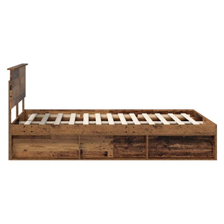 Sengestel Gammelt træ 150 x 200 cm Konstrueret træ