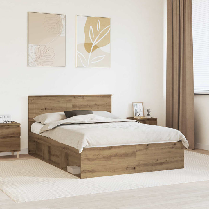 Sengestel Artisan eg 140 x 190 cm Konstrueret træ