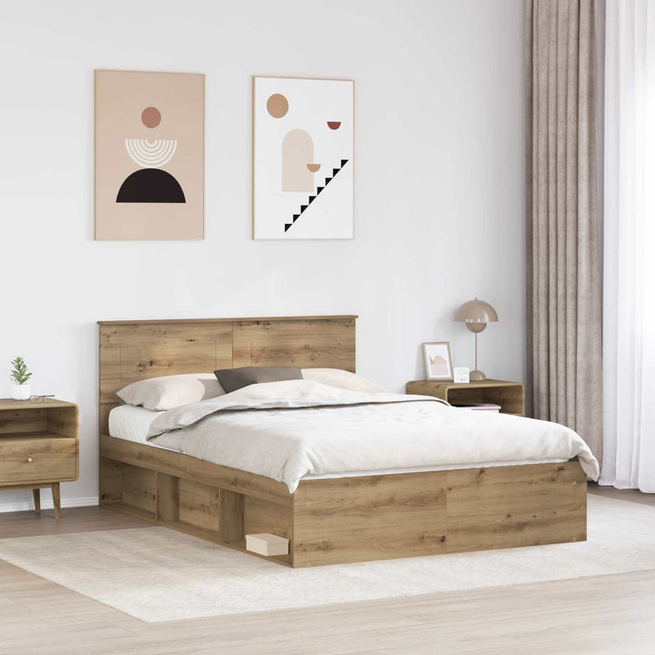 Sengestel Artisan eg 140 x 190 cm Konstrueret træ