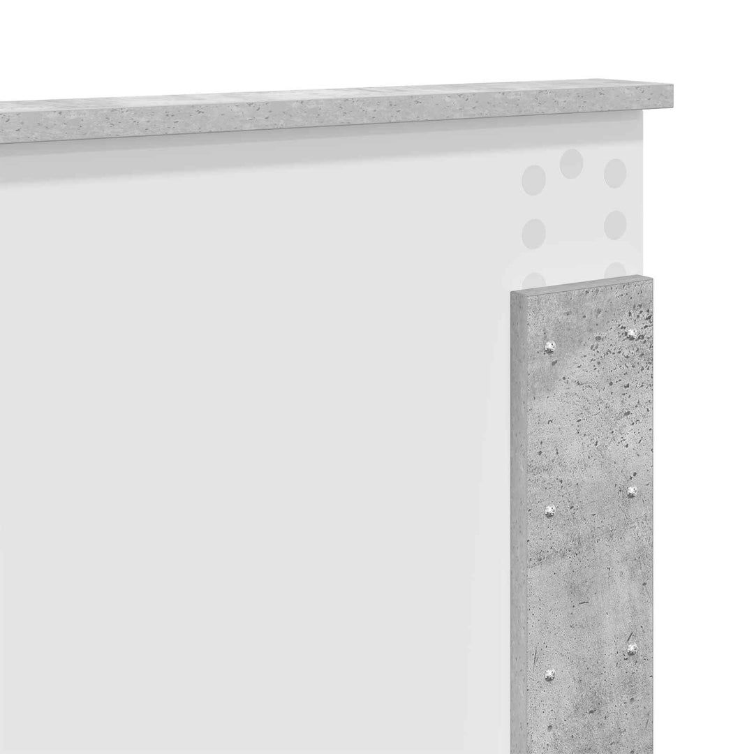 Sengestel med hovedgærde Beton 120 x 190 cm Konstrueret træ
