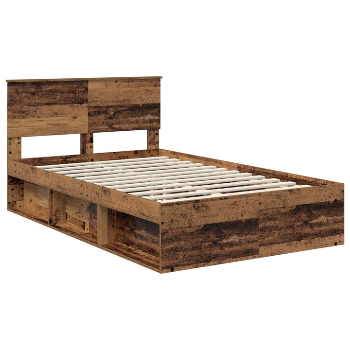 Sengestel Gammelt træ 120 x 200 cm Konstrueret træ