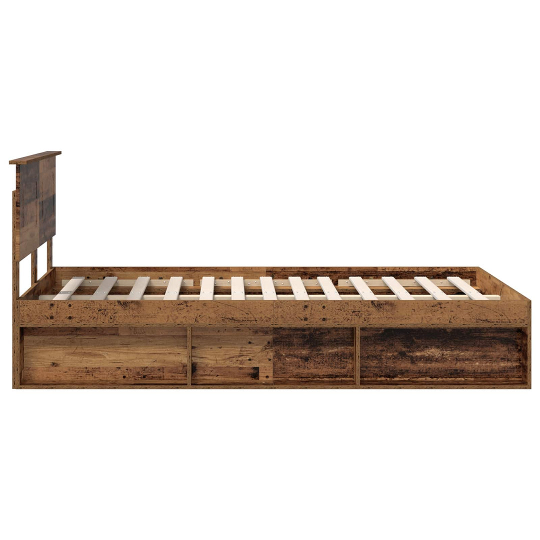 Sengestel Gammelt træ 120 x 200 cm Konstrueret træ