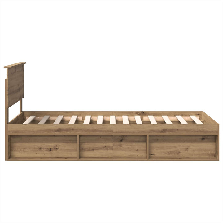 Sengestel med hovedgærde Artisan eg 90 x 190 cm Konstrueret træ