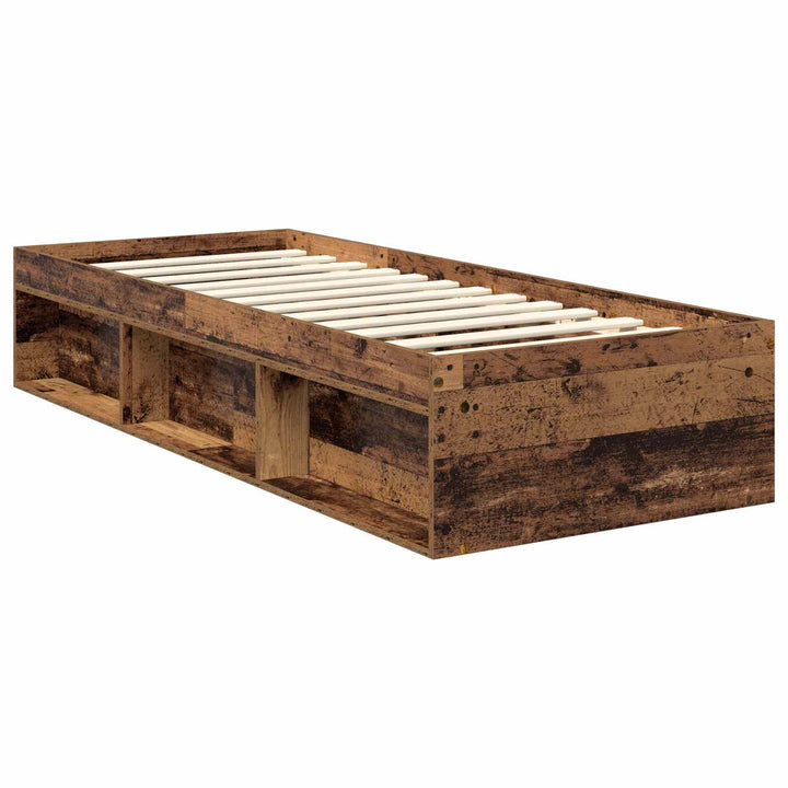 Sengestel Gammelt træ 75 x 190 cm Konstrueret træ