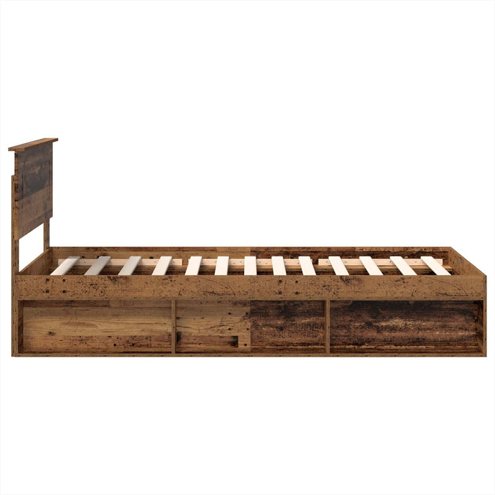 Sengestel Gammelt træ 75 x 190 cm Konstrueret træ