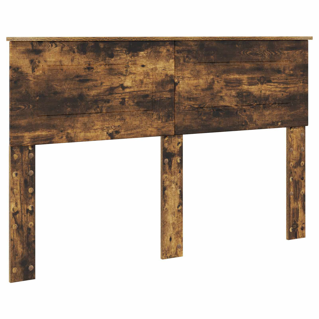 Sengestel med skuffe Røget eg 140 x 190 cm Ingeniørtræ