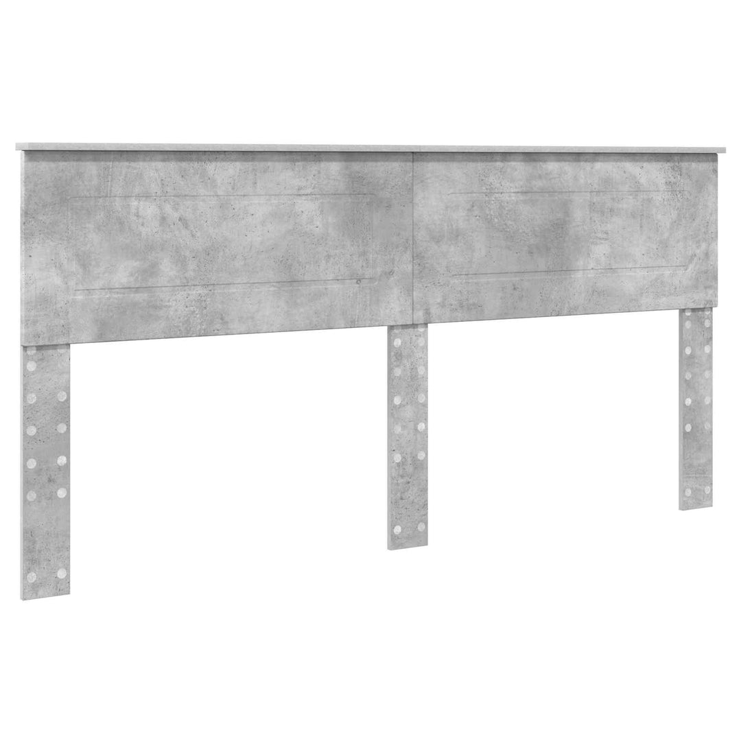Sengestel med skuffe Beton Grå 180 x 200 cm Konstrueret træ