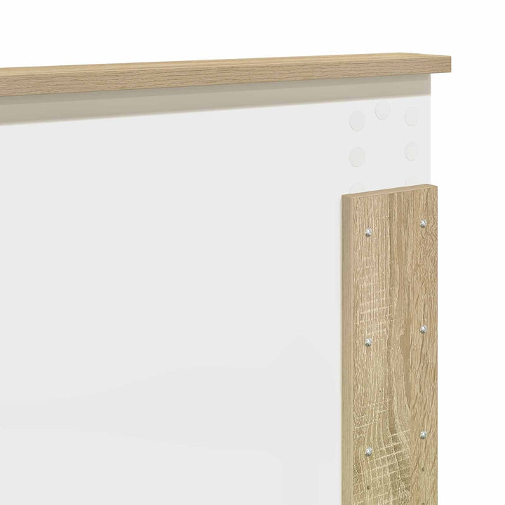 Sengestel med hylde Sonoma eg 120 x 200 cm Konstrueret træ