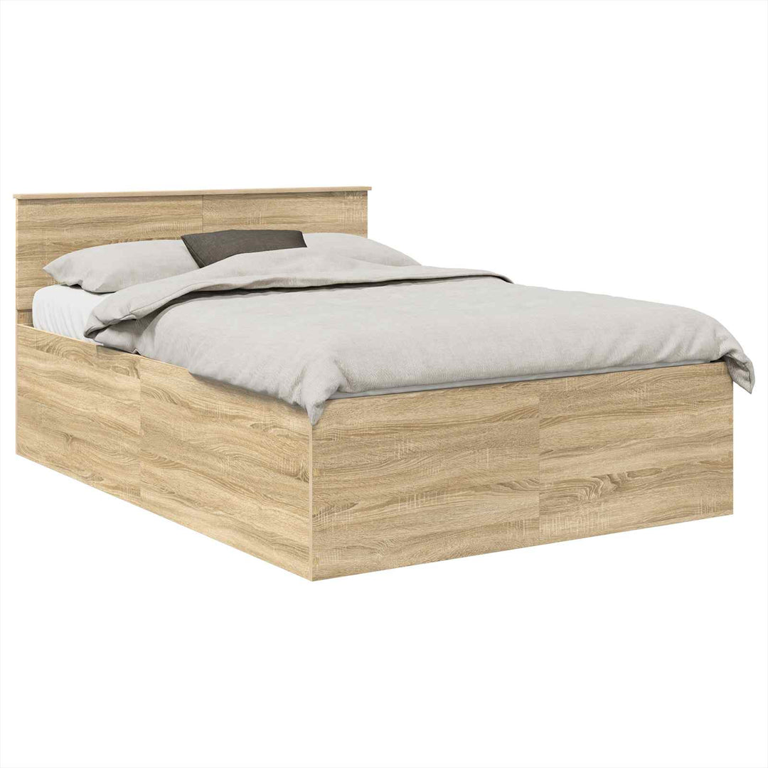 Sengestel med hovedgærde Sonoma eg 150 x 200 cm Konstrueret træ