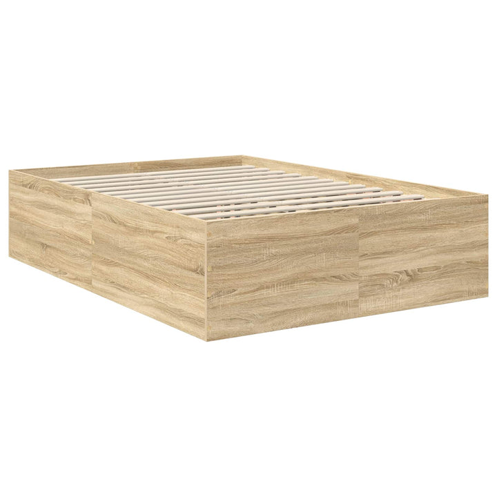 Sengestel med hovedgærde Sonoma eg 150 x 200 cm Konstrueret træ